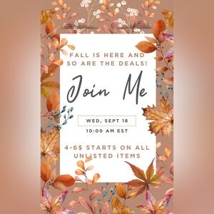 Poshmark Party!!!  September 18 at 10:00 AM EST